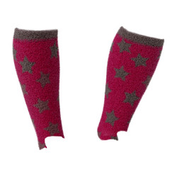 Chaussettes LeMieux Fluffies Sasha Star Ember Bordeaux
