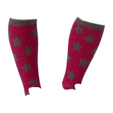 Chaussettes LeMieux Fluffies Sasha Star Ember Bordeaux
