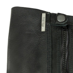 Mini-chaps cuir souple Horze Franci Noir