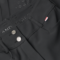 Pantalón con refuerzos corte recto para mujer Kingsland KLKira H-Shape Noir Pantalón con refuerzos corte recto para mujer Kingsland KLKira H-Shape Noir