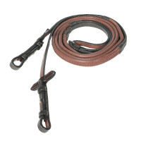 Rênes caoutchouc Fine Prise Horze Marron foncé Rênes caoutchouc Fine Prise Horze Marron foncé