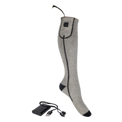 Chaussettes chauffantes HKM Keep Warm Style Gris / noir