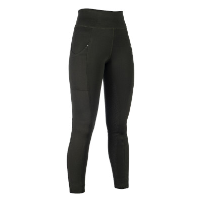 Legging HKM Cosy II Style fond 1/1 en silicone Kaki