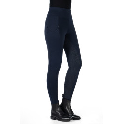 Legging HKM Cosy II Style fond 1/1 en silicone Bleu foncé Legging HKM Cosy II Style fond 1/1 en silicone Bleu foncé