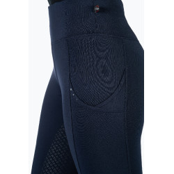 Legging HKM Cosy II Style fond 1/1 en silicone Bleu foncé Legging HKM Cosy II Style fond 1/1 en silicone Bleu foncé