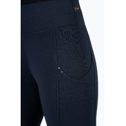 Legging HKM Cosy II Style fond 1/1 en silicone Bleu foncé Legging HKM Cosy II Style fond 1/1 en silicone Bleu foncé