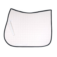Tapis de selle chabraque mixte Horze River Blanc / bleu foncé