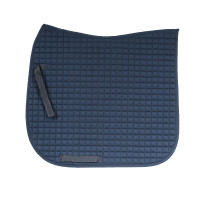 Tapis de selle de dressage Horze River Bleu foncé / bleu foncé