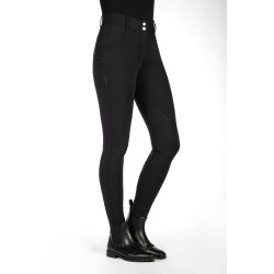 Pantalon HKM Ari taille moyenne basanes en silicone Noir