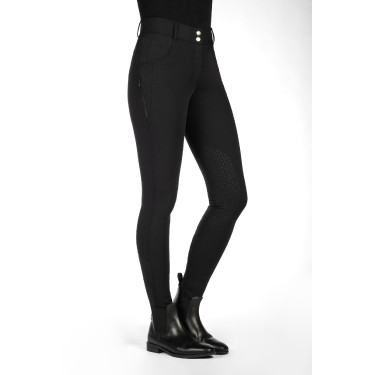 Pantalon HKM Ari taille moyenne basanes en silicone Noir