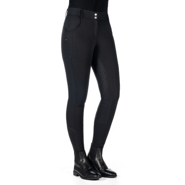 Pantalon HKM Ari taille moyenne fond 1/1 en silicone Noir Pantalon HKM Ari taille moyenne fond 1/1 en silicone Noir