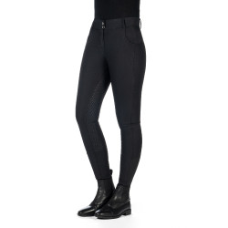 Pantalon HKM Ari taille moyenne fond 1/1 en silicone Noir Pantalon HKM Ari taille moyenne fond 1/1 en silicone Noir