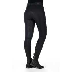 Pantalon HKM Ari taille moyenne fond 1/1 en silicone Noir Pantalon HKM Ari taille moyenne fond 1/1 en silicone Noir