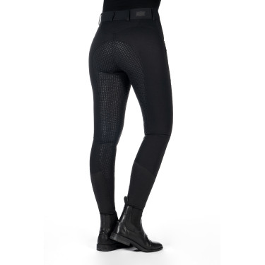 Pantalon HKM Ari taille moyenne fond 1/1 en silicone Noir Pantalon HKM Ari taille moyenne fond 1/1 en silicone Noir