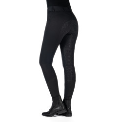 Pantalon HKM Ari taille moyenne fond 1/1 en silicone Noir Pantalon HKM Ari taille moyenne fond 1/1 en silicone Noir