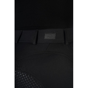 Pantalon HKM Ari taille moyenne fond 1/1 en silicone Noir Pantalon HKM Ari taille moyenne fond 1/1 en silicone Noir
