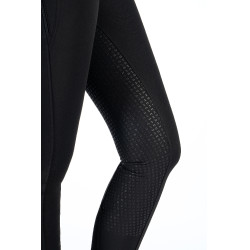 Pantalon HKM Ari taille moyenne fond 1/1 en silicone Noir Pantalon HKM Ari taille moyenne fond 1/1 en silicone Noir