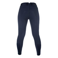 Pantalon HKM Lia taille haute fond 1/1 en silicone Bleu foncé