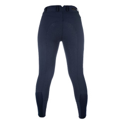 Pantalon HKM Lia taille haute fond 1/1 en silicone Bleu foncé Pantalon HKM Lia taille haute fond 1/1 en silicone Bleu foncé