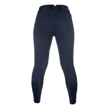Pantalon HKM Lia taille haute fond 1/1 en silicone Bleu foncé Pantalon HKM Lia taille haute fond 1/1 en silicone Bleu foncé