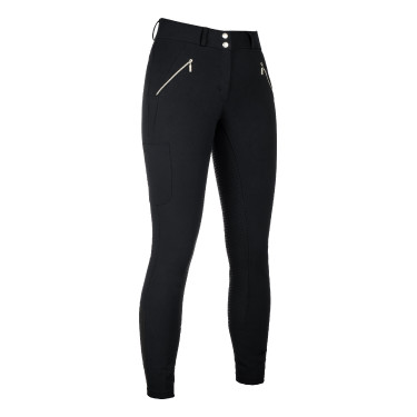 Pantalon HKM Lia taille haute fond 1/1 en silicone