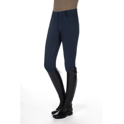 Pantalon chauffant HKM Comfort Style 1/1 en silicicone Bleu foncé