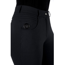 Pantalon chauffant HKM Comfort Style 1/1 en silicicone Noir
