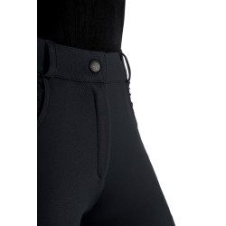Pantalon chauffant HKM Comfort Style 1/1 en silicicone Noir