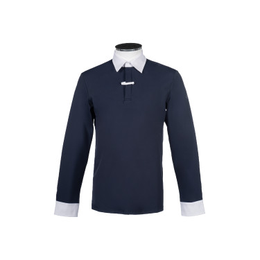 Polo de concours homme HKM Davie Bleu foncé Polo de concours homme HKM Davie Bleu foncé