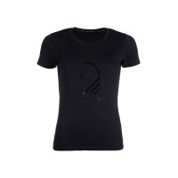 T-Shirt Lauria Garrelli Livigno Horse Head Noir