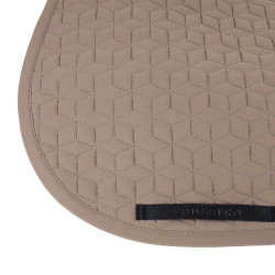 Tapis de selle de saut en matelassage cubique Equestro Walnut Marron Tapis de selle de saut en matelassage cubique Equestro Walnut Marron