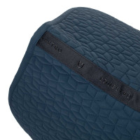 Tapis de selle de saut en matelassage cubique Equestro Marine Bleu marine