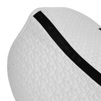 Tapis de selle de saut en matelassage cubique Equestro Blanc
