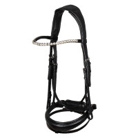 Bridon en cuir de veau Starry Night Acavallo Noir