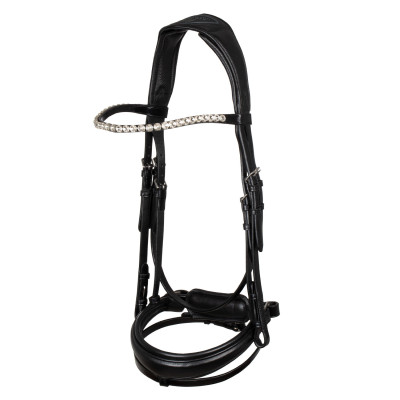 Bridon en cuir de veau Starry Night Acavallo Noir
