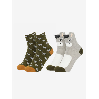Chaussettes Mini LeMieux personnage 2 paires Donkey
