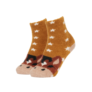 Chaussettes LeMieux Mini Fluffy Character Chancer Marron Chaussettes LeMieux Mini Fluffy Character Chancer Marron
