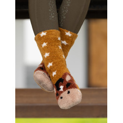 Chaussettes LeMieux Mini Fluffy Character Chancer Marron Chaussettes LeMieux Mini Fluffy Character Chancer Marron