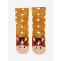 Chaussettes LeMieux Mini Fluffy Character Chancer Marron Chaussettes LeMieux Mini Fluffy Character Chancer Marron