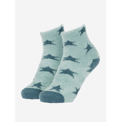 Chaussettes LeMieux Fluffies Sasha Star Petrol Bleu Chaussettes LeMieux Fluffies Sasha Star Petrol Bleu