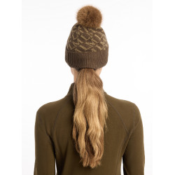 Bonnet LeMieux LM à pompon Alpine Marron Bonnet LeMieux LM à pompon Alpine Marron