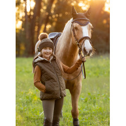 Bonnet LeMieux LM à pompon Alpine Marron Bonnet LeMieux LM à pompon Alpine Marron