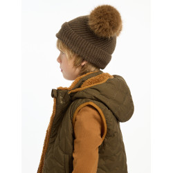 Bonnet Mini LeMieux Clara tricoté Alpine Marron Bonnet Mini LeMieux Clara tricoté Alpine Marron