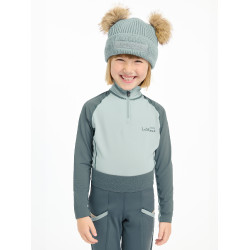 Bonnet Mini LeMieux Clara tricoté Glacier Bleu Bonnet Mini LeMieux Clara tricoté Glacier Bleu