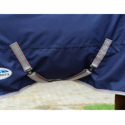 Couverture Weatherbeeta ComFiTec Essential Combo 220g 1200D Marine / argent / rouge Bleu
