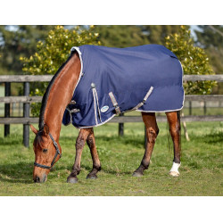 Chemise Weatherbeeta ComFiTec Essential 1200D Marine / argent / rouge Bleu Chemise Weatherbeeta ComFiTec Essential 1200D Marine / argent / rouge Bleu
