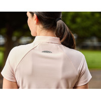 Polo Weatherbeeta manches courtes Rome Blush Rose