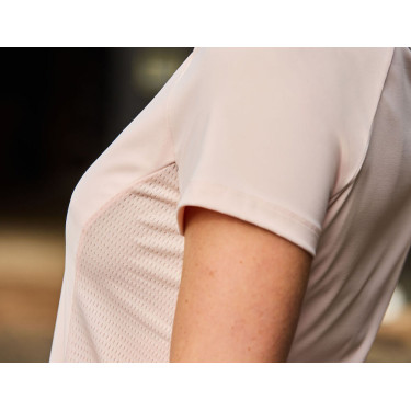 Polo Weatherbeeta manches courtes Rome Blush Rose