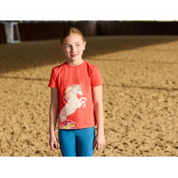 T-shirt Dublin enfant Tilly Cheval arc-en-ciel corail Orange T-shirt Dublin enfant Tilly Cheval arc-en-ciel corail Orange