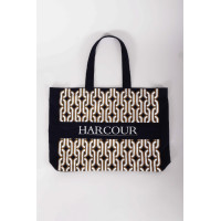 Totebag Casual Harcour Bertille Marine / Golden yellow